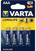 Resim Varta 4103 Longlife Alkalin AAA İnce Kalem Pil 4'lü 