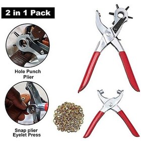 Resim Ikili Kemer Delme Ve Perçin Atma Pensesi Takımı Yedekli Visking 