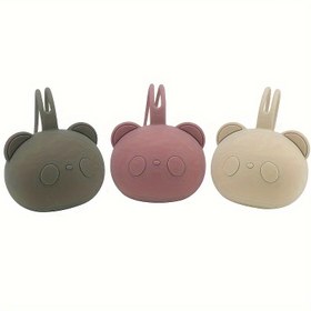 Resim 1 adet BPA içermeyen yeni doğan silikon sevimli renklendirilmiş panda emzik kılıfı (38 gram), erkek ve kızlar için gıda sınıfı silikon, bebek arabaları ve bezi çantaları için, seyahat rahatlığı için seyahat çantası, sevimli tarz da annelik çantası aksesuarı olarak kullanılabilir, Şükran Günü teması 