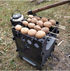 Resim Çınar Extreme XL Ateş Kutusu Çok Yakıtlı Taşınabilir Katlanır Kamp Ocağı Çınar Extreme - 0726199638465 