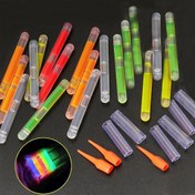Resim 60 Adet Gece Balıkçılığı Işık Çubukları 4.5mm Çok Renkli Parlak Şamandıra Aksesuarları 