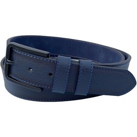 Resim Süzer Deri Lacivert Suni Deri Mavi Dikişli Model 4 Cm.lik Unisex Spor Kemer - 9047 Lacivert 