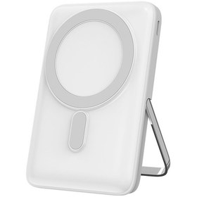 Resim Wiwu Wi-p011 Gentleman Serisi Led Işık Göstergeli Standlı Kablosuz Powerbank 10.000mah 15w Beyaz BEYAZ 