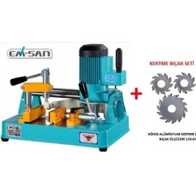 Resim Yılmaz Makina Yılmaz Km 212 Alüminyum Orta Kayıt Alıştırma Makinesi Portatif+König Kertme Bıçak Takımı 
