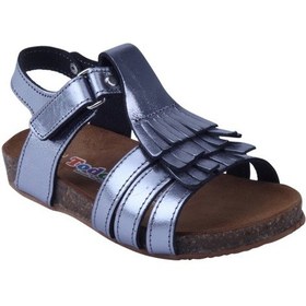 Resim Toddler 01217 Anatomik Deri Mantar Taban Püsküllü Sandalet 21-25 (422205806) Füme 