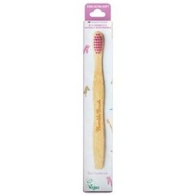 Resim Humble Brush Kids Bambu Çocuk Diş Fırçası Mor Ekstra Yumuşak 