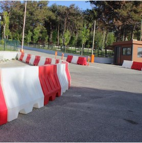 Resim Hayat Trafik Yol Bariyeri Beyaz 120 x 80 x 50 cm 