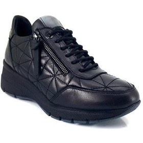 Resim Mammamia 23ka-6240 Kapitoneli Deri Dolgu Kadın Ayakkabı Füme 