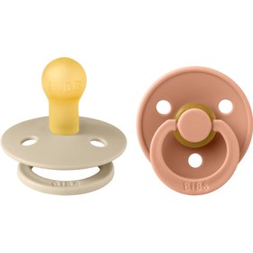 Resim Bibs Colour İkili Kauçuk Emzik-Vanilla/Peach 0-6 Ay 