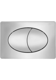 Resim Çift Basmalı Gama Gömme Rezervuar Elips Buton Parlak Krom Çok Renkli 