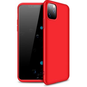 Resim Microsonic Iphone 11 Pro Max (6.5'') Uyumlu Kılıf, Microsonic Double Dip 360 Protective Kırmızı 