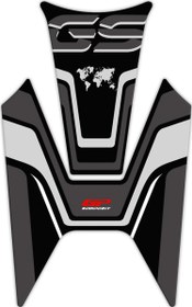 Resim BMW R 1200 GS 2013-2023 Uyumlu Tank Pad Siyah-Gri Gp Kompozit