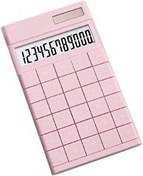 Resim Valkyrie 12 Basamaklı Güneş Enerjili Masaüstü Hesap Makinesi Slim Tasarım Pembe 