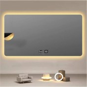 Resim Global Led Mirror 65 x 90 cm Dokunmatik Tuşlu Buğu Çözücü Ledli Banyo Aynası Dekoratif Ayna 