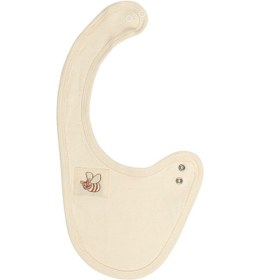 Resim Ekruli Bebek Mama Önlüğü Ekru 