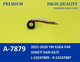 Resim Far Soketi Sarı Kilit Yenı Model Fıat Egea 2021-2026 52247889 52247887 2 Adet 