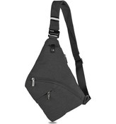 Resim Sling Çanta Erkek Ön Çapraz Vücut Çanta Hırsızlık Emniyet-siyah Siyah 