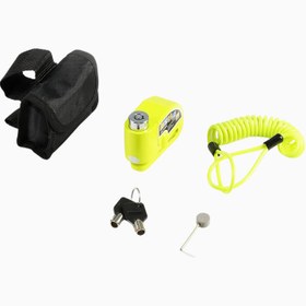 Resim Alarmlı Disk Kilit-Motosiklet ve Scooter Güvenliği - Green 