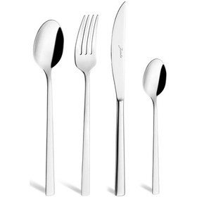 Resim Jumbo 2403 24 Parça 6 Kişilik Tatlı Çatal Kaşık Bıçak Takımı Çelik 