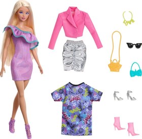 Resim Barbie Fashionistas Bebek Kıyafet ve Aksesuarları HYT61 