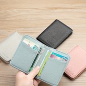 Resim RFID Cüzdan Ultra İnce Minimalist Kartlık, Erkek ve Kadınlar için İnce İş Kredi Kartı Kılıfı, Profesyoneller, Öğretmenler ve Ofis Çalışanları için Yıldönümü Doğum Günü Hediyesi - Mükemmel Okula Dönüş Aksesuarı 
