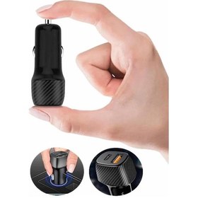 Resim Cosmotex Hızlı Oto Şarj Cihazı 38w Çift Girişli Hızlı Şarj Oto Çakmaklık Type-c 