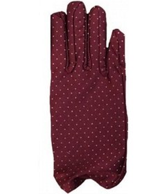 Resim Bordo Renk Puanlı Semeglbl - 47 Çocuk Eldiveni 