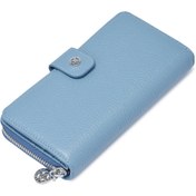 Resim Mavi Deri Kadın Cüzdan - S1CB00005789-C43 