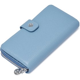 Resim Mavi Deri Kadın Cüzdan - S1CB00005789-C43 