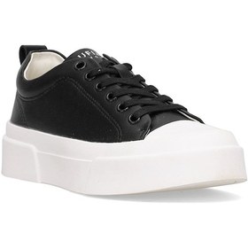 Resim Lufian 122230055 Mia Kadın Hakiki Deri Klasik Sneaker Siyah Siyah 