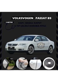 Resim Volksvogen Passat B5 Oto Araç Kapı Koruma Fitili 5metre Parlak Siyah Renk 