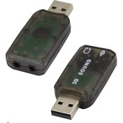 Resim Aogo USB Ses Kartı 3D Sound Tak Kullan Mic Kulaklık Mikrofon Çıkışı Masaüstü Dizüstü Harici Ses Kartı 