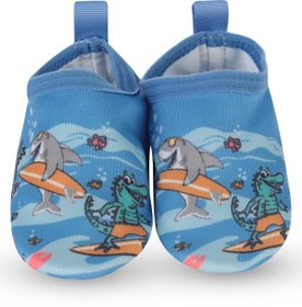 Resim Civil Boys Sörf Temalı Tabansız 20-24 Numara Deniz Ayakkabısı - Mavi - Koyu Mavi / 22 Numara 