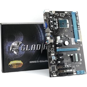 Resim Esonic Gladiators Combo Intel Celeron Işlemcili HM65 8 PCI 1600 MHz DDR3 Soket 988 ATX Mining Anakart 