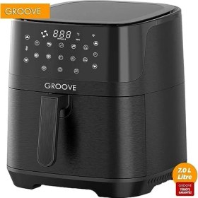Resim 1001 Groove Max Xxl 7l 1800W Wifi Smart Airfryer Air Fryer Yağsız Sıcak Hava Fritözü Siyah 