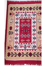 Resim Kilim Antik 140-215 Otantik Motifler Model Naturel Boya Çift Taraflı Kullanım El Yapımı 
