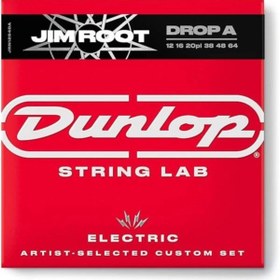 Resim AyrStore Jim Dunlop Jim Root El Nkl 12/64 Takım Elektro Gitar Teli (Drop A) 