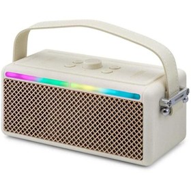 Resim NODAR Hadron M82 Beyaz Bluetooth Speaker185-78-78MM 