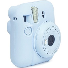 Resim Fujifilm Instax Mini 12 Fotoğraf Makinesi + 10'lu Film + Kıskaçlı Resim Standı + Silikon Kılıf Seti Mavi 