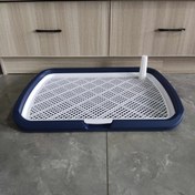 Resim Ekstra Büyük Köpek Tuvalet Eğitim Tepsisi, Kolay Temizlenebilir Tasarımlı Dayanıklı Plastik Evcil Hayvan Tuvaleti, 30kg'a Kadar Küçük ve Orta Boy Köpekler İçin Geniş 65.0cm x 50.01cm 