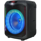 Resim Zore GD-907 Dijital LED Göstergeli FM Radyolu Mikrofonlu RGB TWS 8 inç Stereo Bass Kablosuz Karaoke 