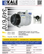 Resim KALE KLIMA KOMPRESORU W202 93>00 S202 96>01 C208 97>02 W210 95>00 VITO 638 97>03 SPRINTER 95>00 - 34 
