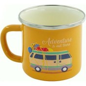 Resim Retro Emaye Kupa Bardak Adventure 330 cc ( Sarı ) Sarı 
