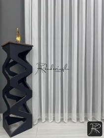 Resim Tül Perde Örme Kumaş Çizgili Rivella Desen Ütü Sevmez 