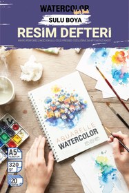 Resim TUĞSET Aquarelle Watercolor Suluboya Resim Defteri 320gr (Akrilik,Guaj,Karakalem,Sketch,Marker Uyumlu 