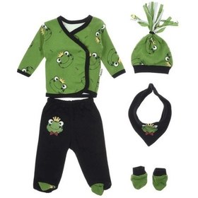 Resim Serpme Kurbağa 5'li Set Yeşil 