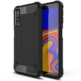 Resim Microsonic Samsung Galaxy A7 2018 Kılıf Rugged Armor Siyah 