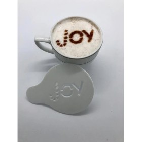 Resim Cestopieno Joy Yazılı Kahve / Tatlı Süsleme Şablonu 