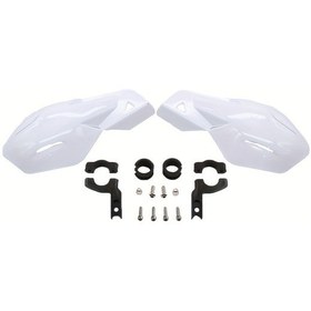 Resim Tcherchı Evrensel Koruyucu Plastik Motosiklet El Korumaları Beyaz 
