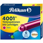 Resim Pelikan P Kartuş Serisi Dolma Kalem Kartuşu Pembe Peltp6x 
